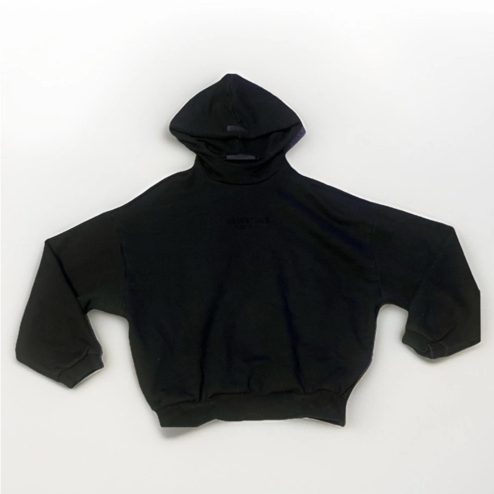 Essentials Jet Black Hoodie